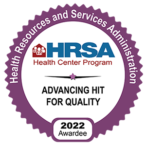 HRSA - Advancing Hit for Equality 2022 Awardee badge